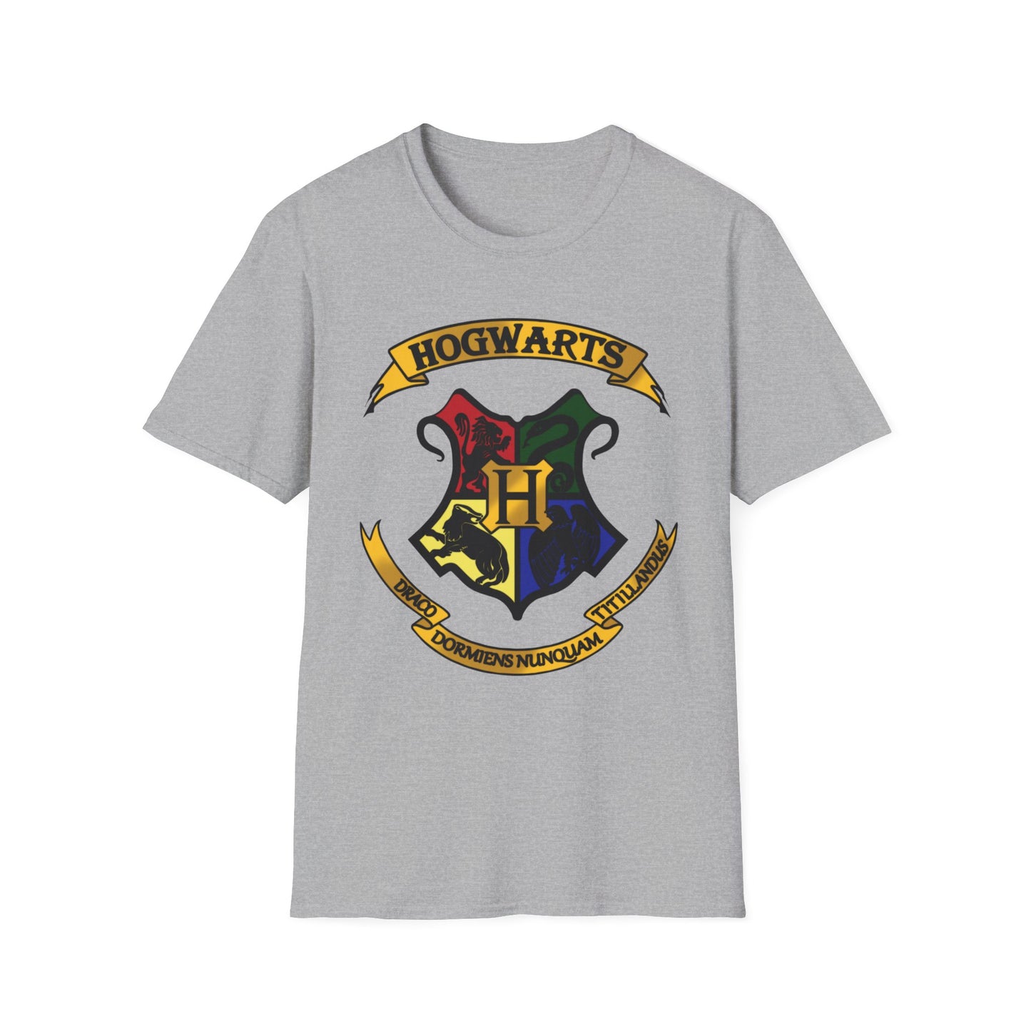 Hogwarts Crest Unisex Softstyle T-Shirt - Perfect for Harry Potter Fans