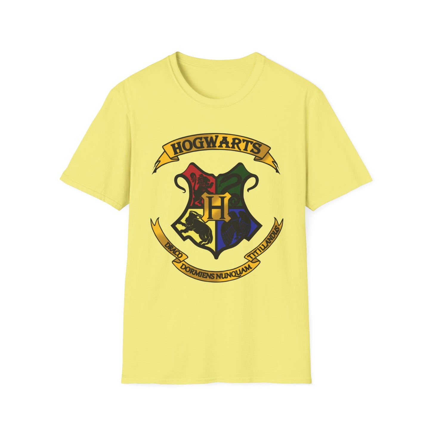 Hogwarts Crest Unisex Softstyle T-Shirt - Perfect for Harry Potter Fans