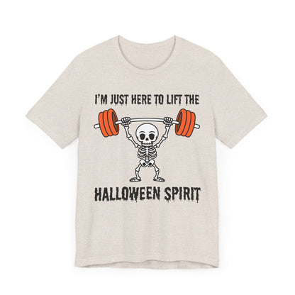 Here to Lift the Halloween Spirit Short Sleeve Tee