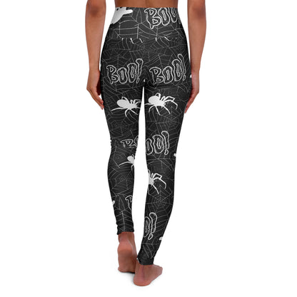 Halloween Spider Ghost High Waisted Yoga Leggings