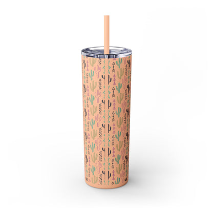 Lungs Give Out Skinny Tumbler with Straw, 20oz