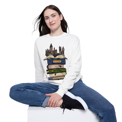 HP Books and Hogwarts Drop Shoulder Sweatshirt