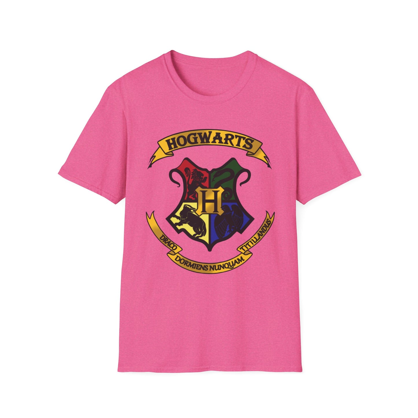 Hogwarts Crest Unisex Softstyle T-Shirt - Perfect for Harry Potter Fans