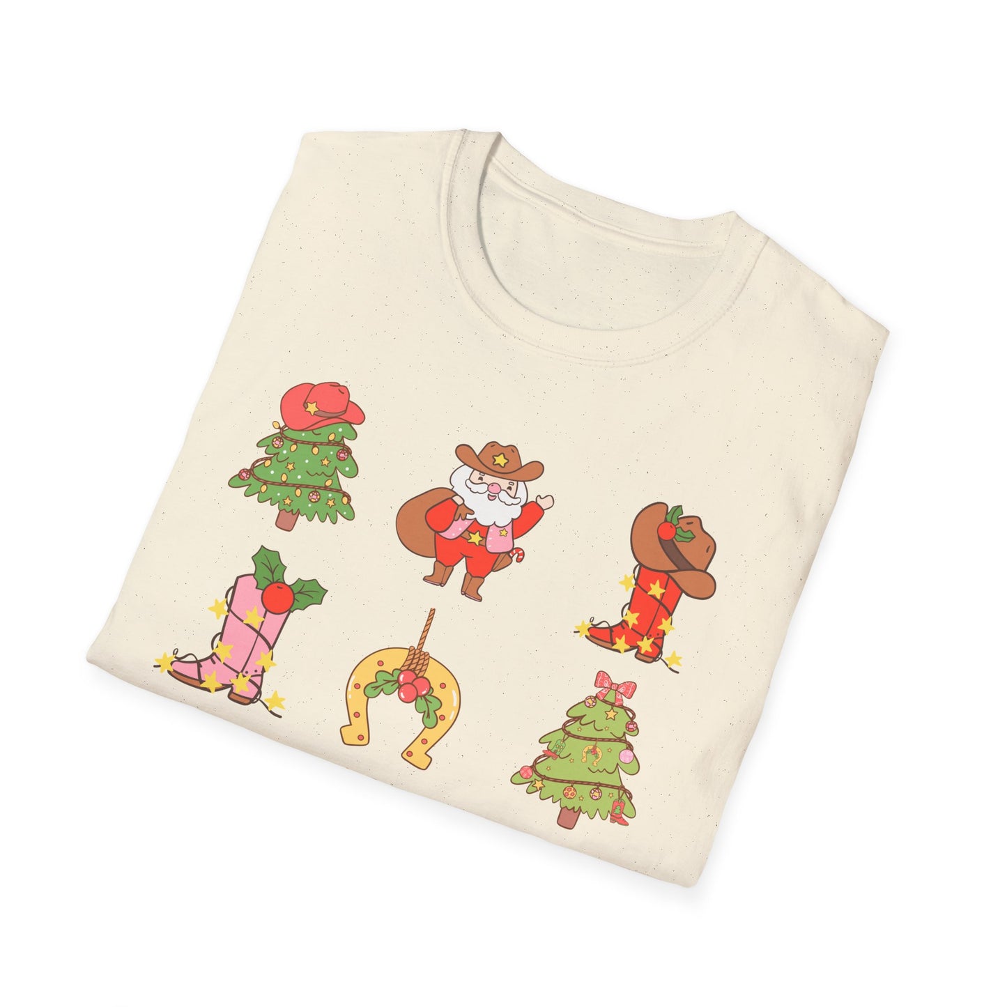 Howdy Christmas Unisex Softstyle T-Shirt - Fun & Festive Holiday Wear