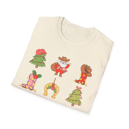 Howdy Christmas Unisex Softstyle T-Shirt - Fun & Festive Holiday Wear