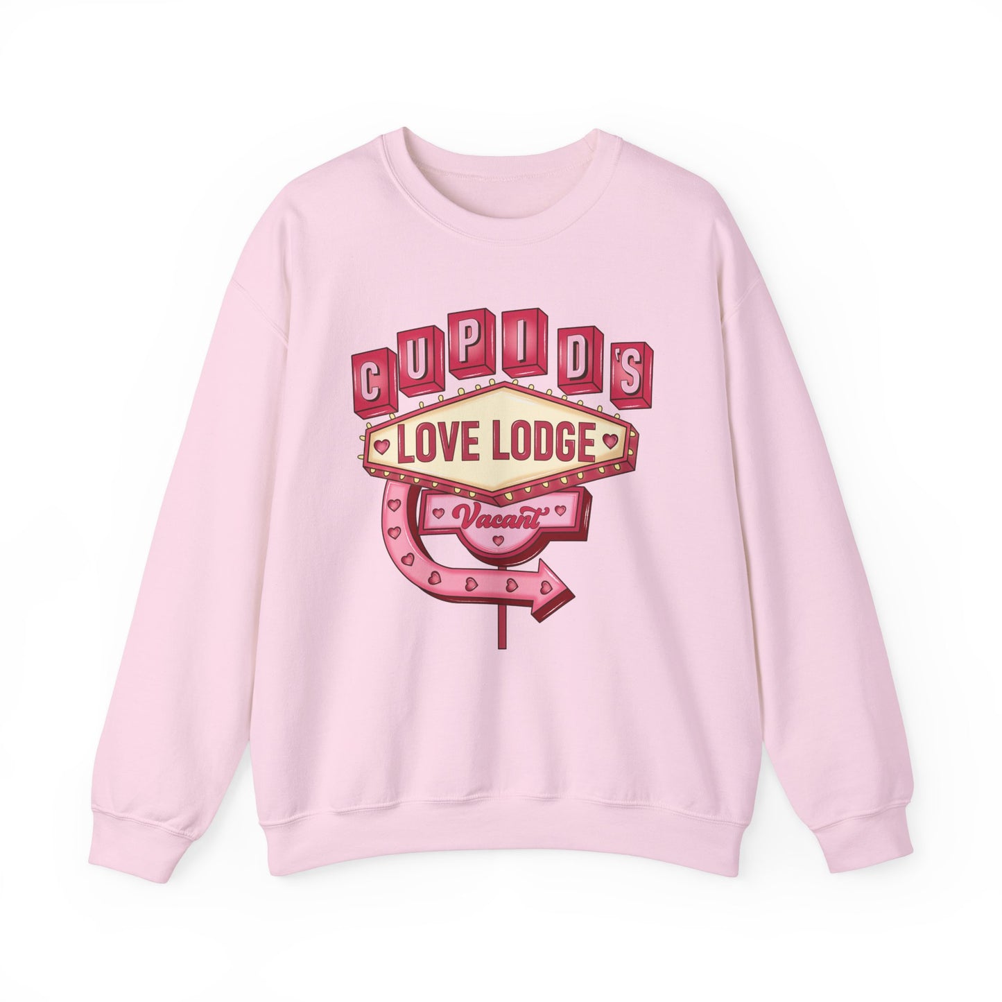 Cupid's Love Lodge Unisex Crewneck Sweatshirt - Cozy Valentine's Day Gift