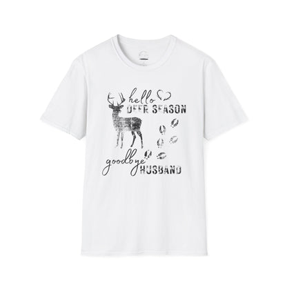 Hello Deer Season Goodbye Husband Softstyle T-Shirt