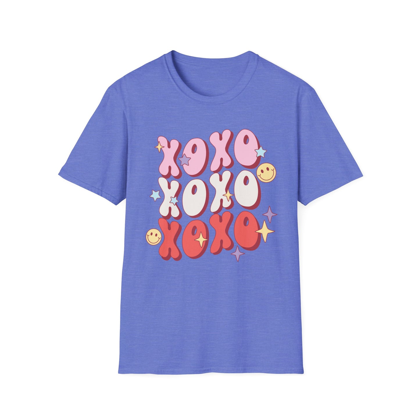 Retro XOXO Unisex Softstyle T-Shirt - Casual Love Vibes