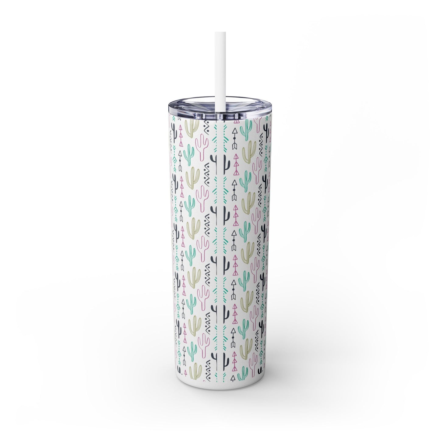 Lungs Give Out Skinny Tumbler with Straw, 20oz