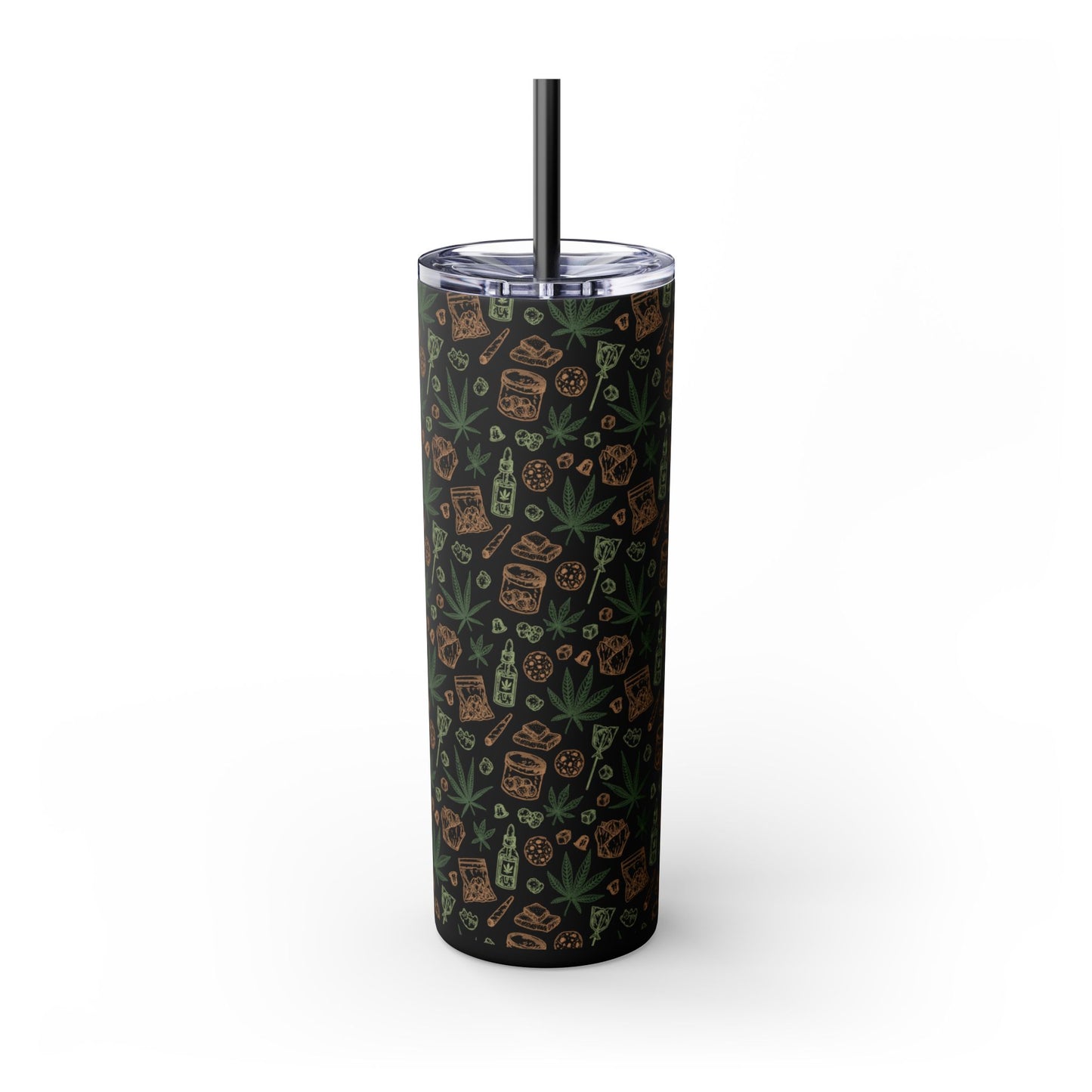 Stoner Skinny Tumbler with Straw, 20oz