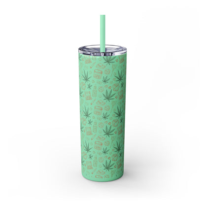 Stoner Skinny Tumbler with Straw, 20oz