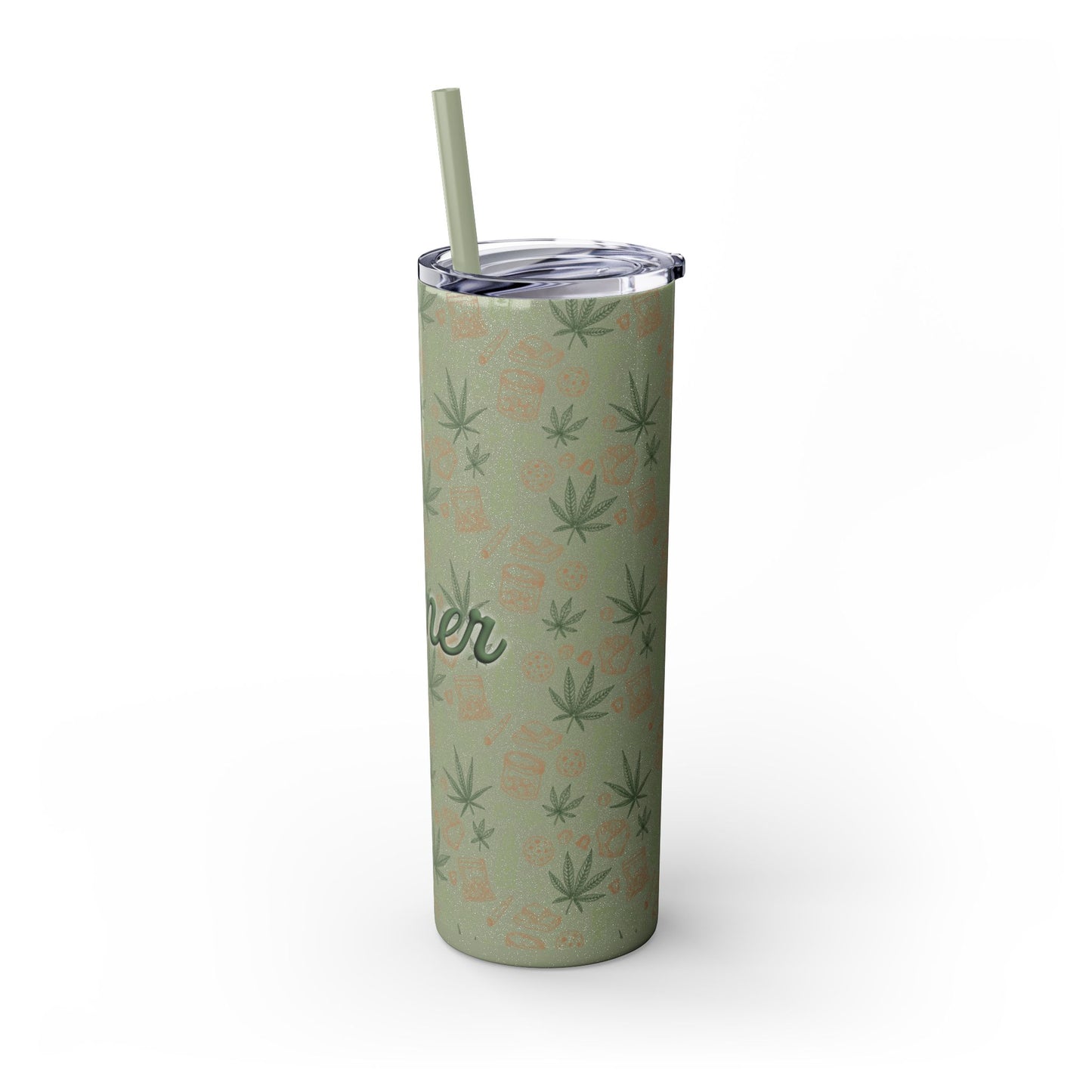 Stoner Skinny Tumbler with Straw, 20oz