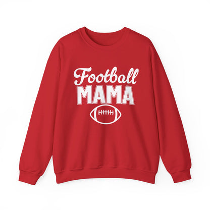 Football Mama White Print Crewneck Sweatshirt