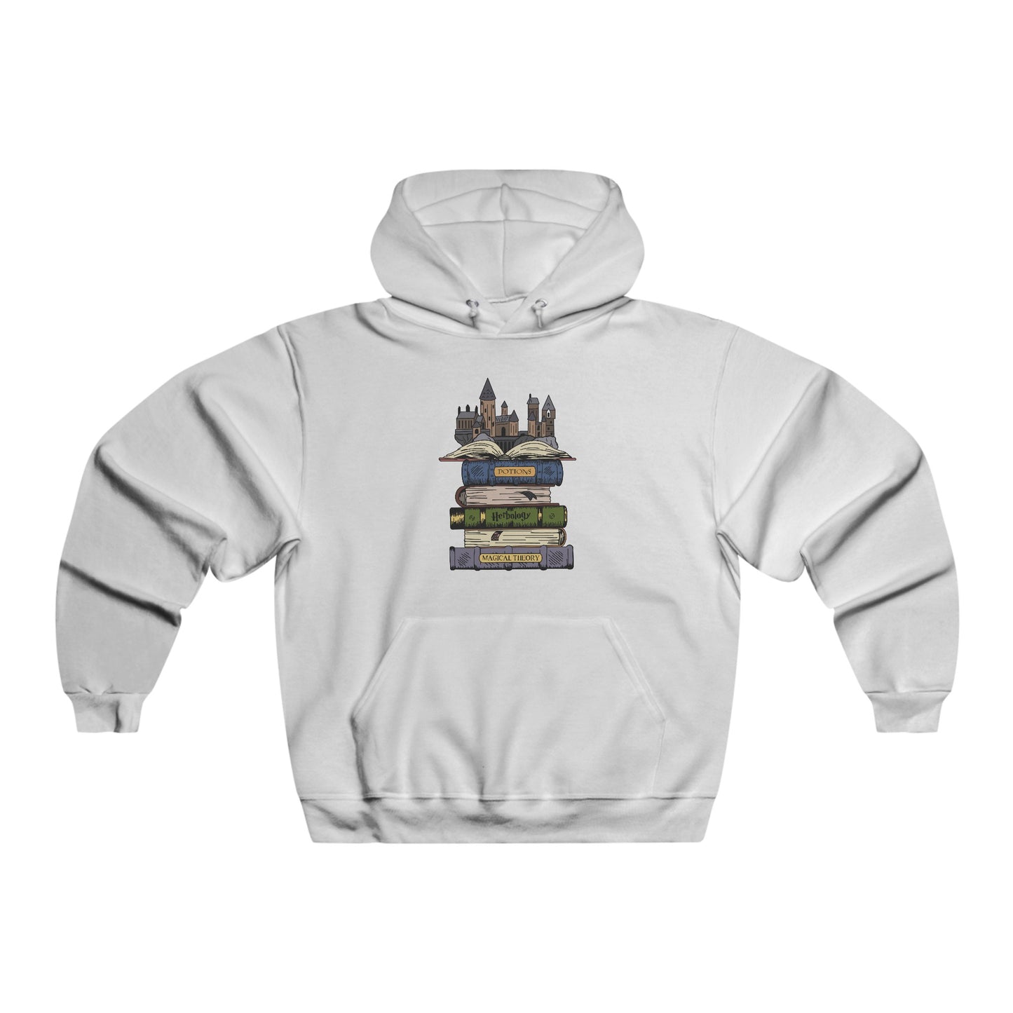 Harry Potter Books and Castle Hooded Sweatshirt