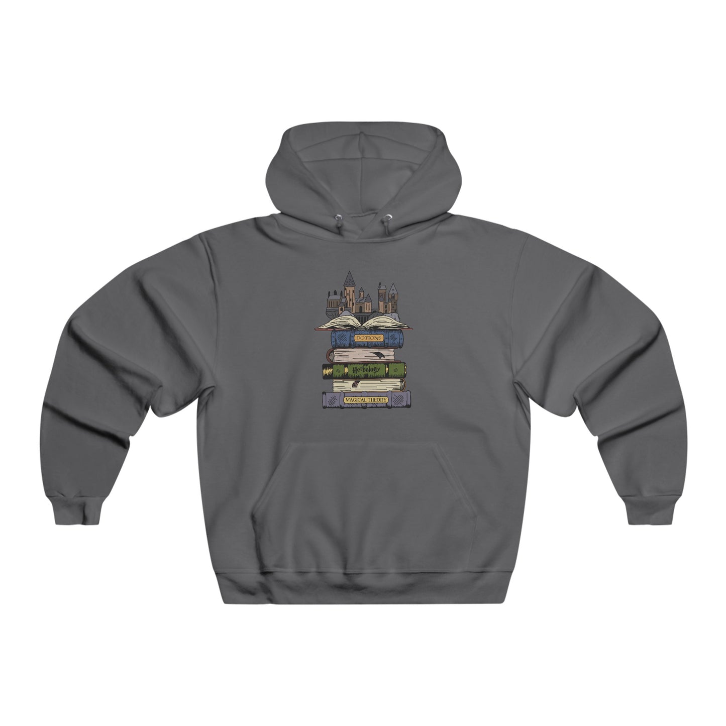 Harry Potter Books and Castle Hooded Sweatshirt