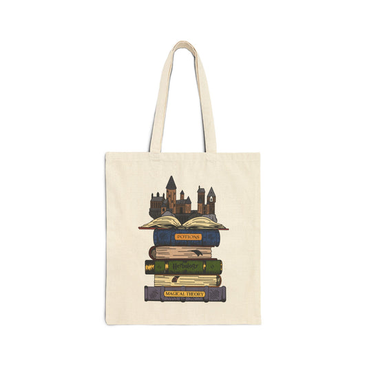 Ravenclaw Harry Potter Books Hogwarts Castle Cotton Canvas Tote Bag Wizard School