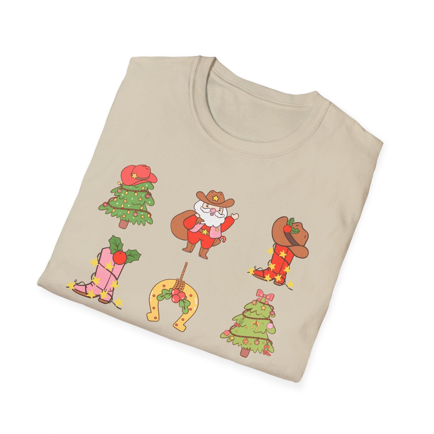 Howdy Christmas Unisex Softstyle T-Shirt - Fun & Festive Holiday Wear