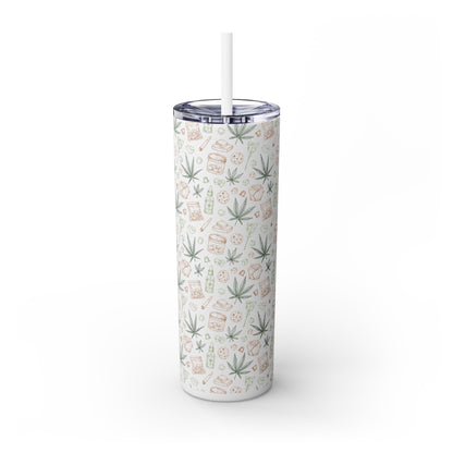 Stoner Skinny Tumbler with Straw, 20oz