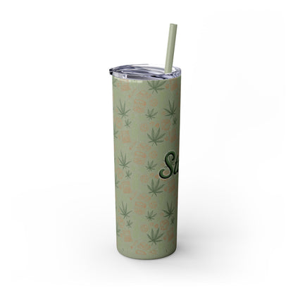 Stoner Skinny Tumbler with Straw, 20oz