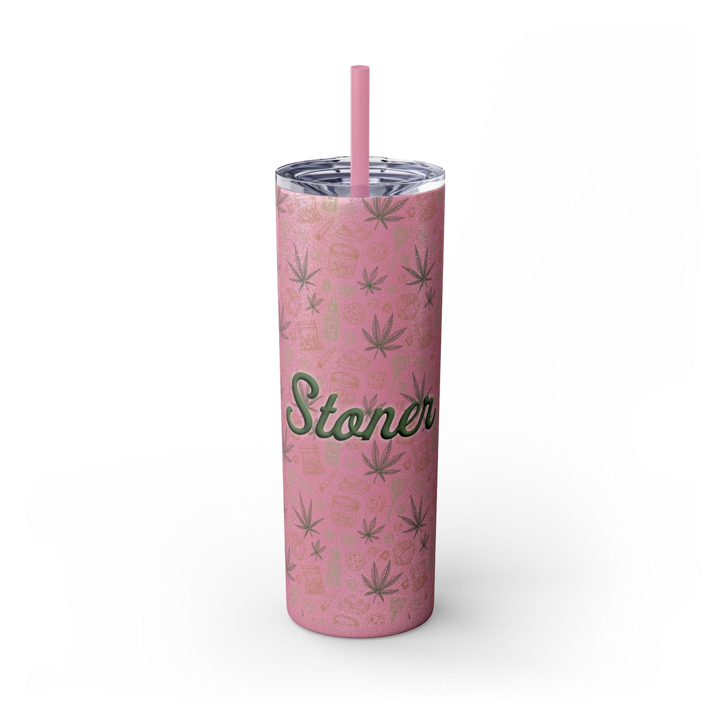 Stoner Skinny Tumbler with Straw, 20oz