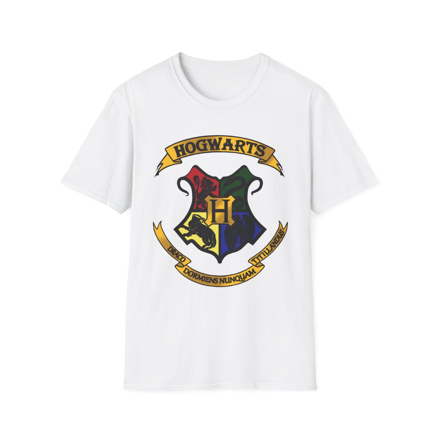 Hogwarts Crest Unisex Softstyle T-Shirt - Perfect for Harry Potter Fans