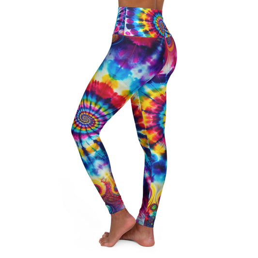 Tie Dye High Waisted Yoga Leggings