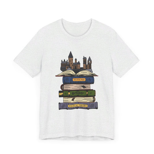 HP Books and Hogwarts Tee