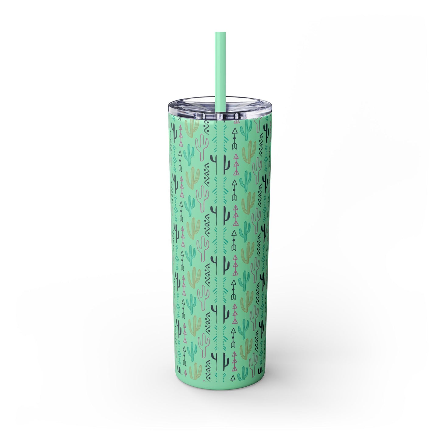 Lungs Give Out Skinny Tumbler with Straw, 20oz