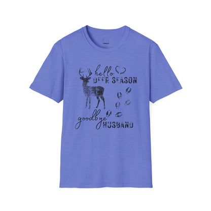 Hello Deer Season Goodbye Husband Softstyle T-Shirt