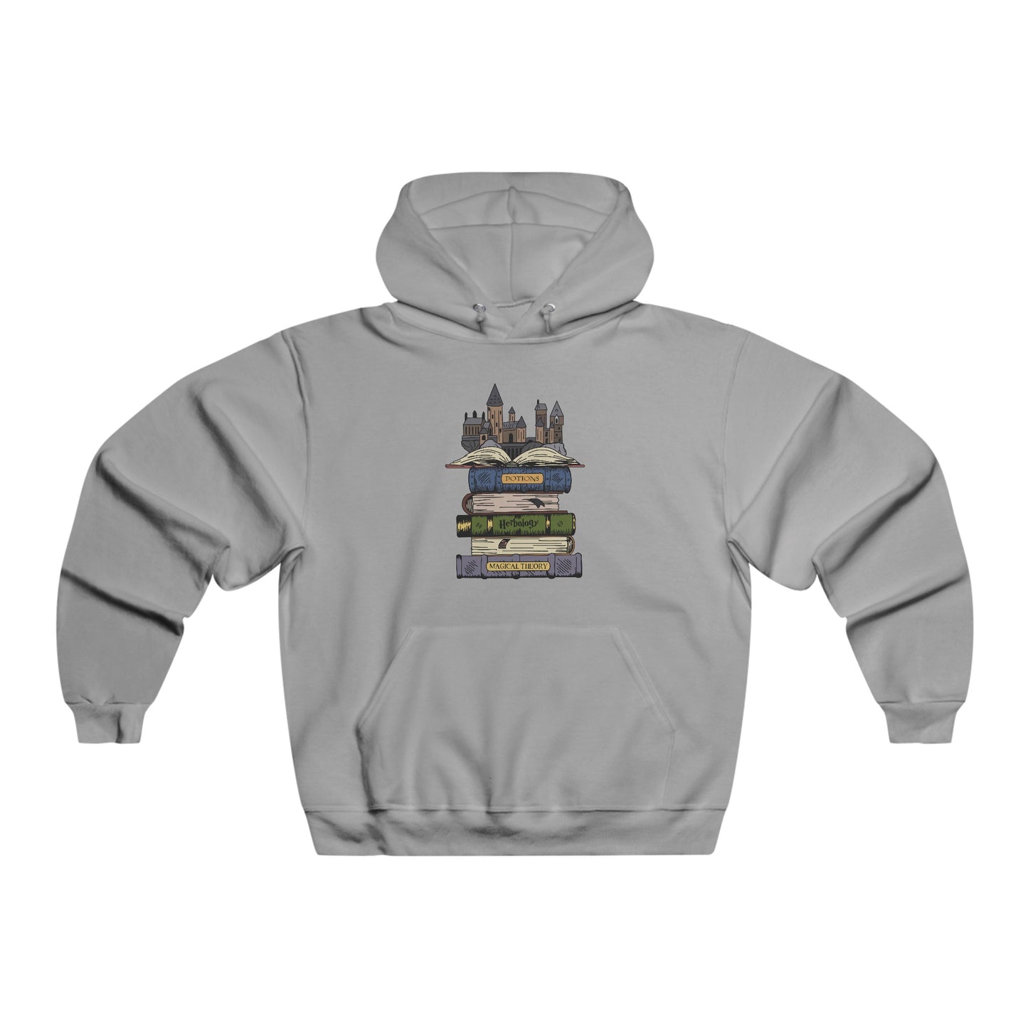 Harry Potter Books and Castle Hooded Sweatshirt