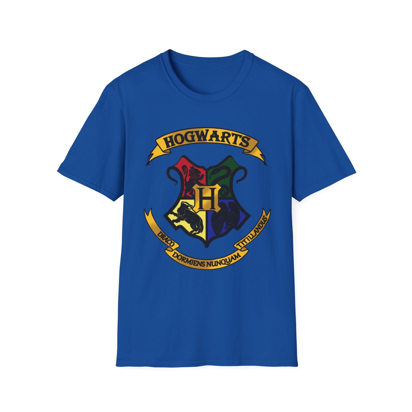 Hogwarts Crest Unisex Softstyle T-Shirt - Perfect for Harry Potter Fans