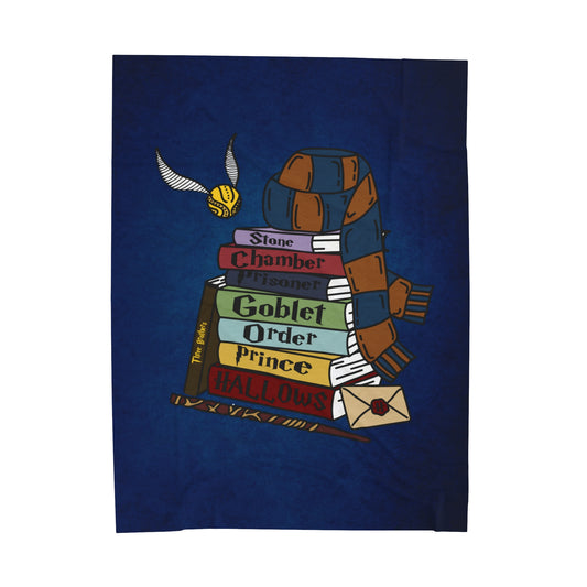 HP Books Ravenclaw Velveteen Plush Blanket