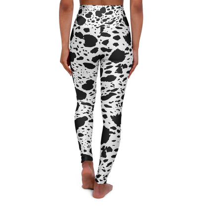 Cow Print High Waisted Yoga Leggings