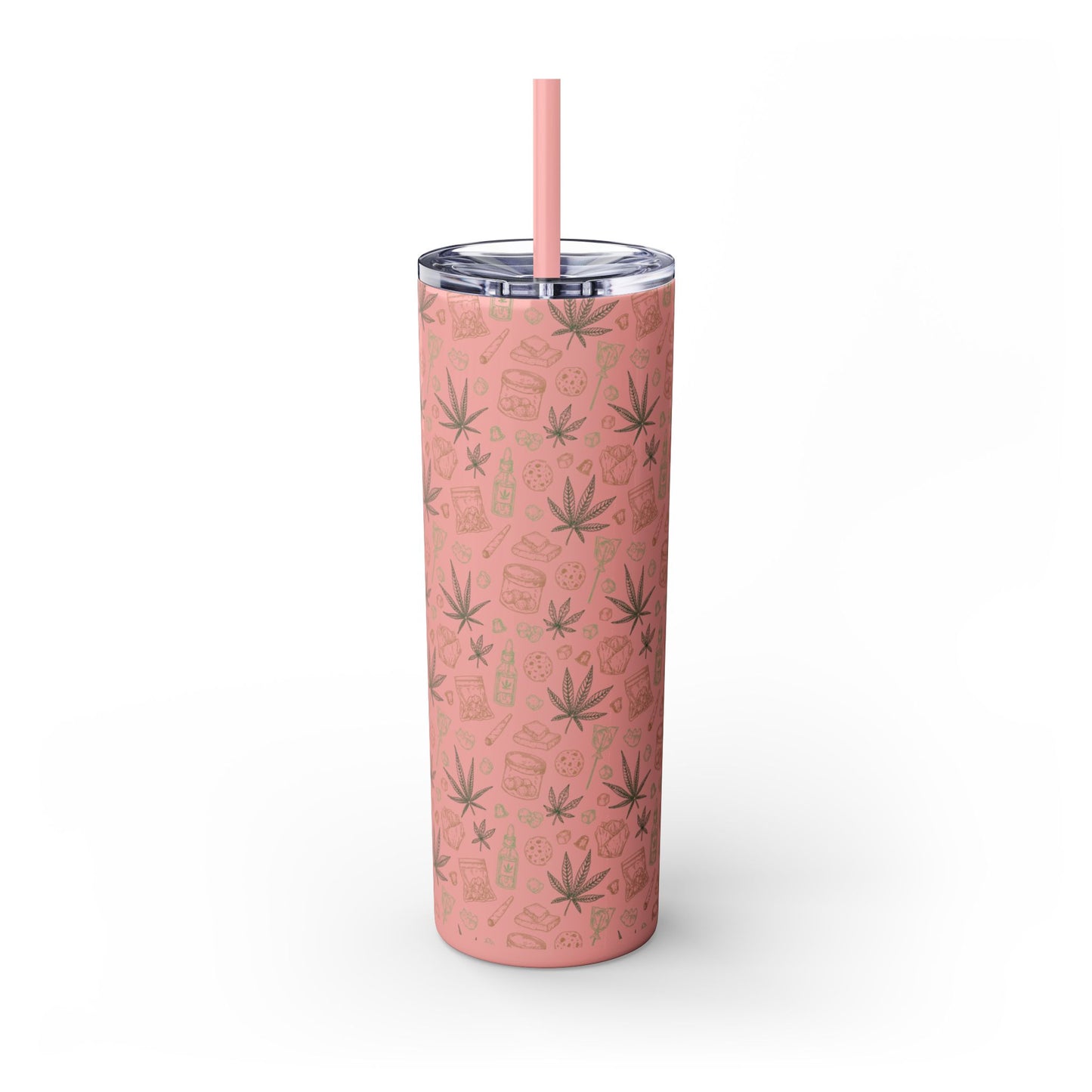 Stoner Skinny Tumbler with Straw, 20oz