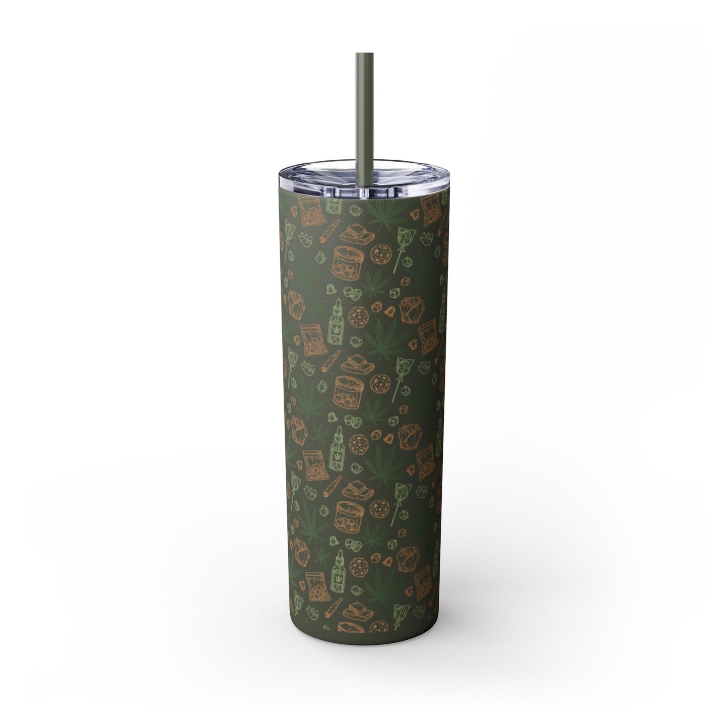 Stoner Skinny Tumbler with Straw, 20oz