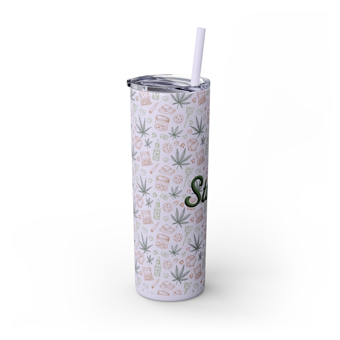 Stoner Skinny Tumbler with Straw, 20oz