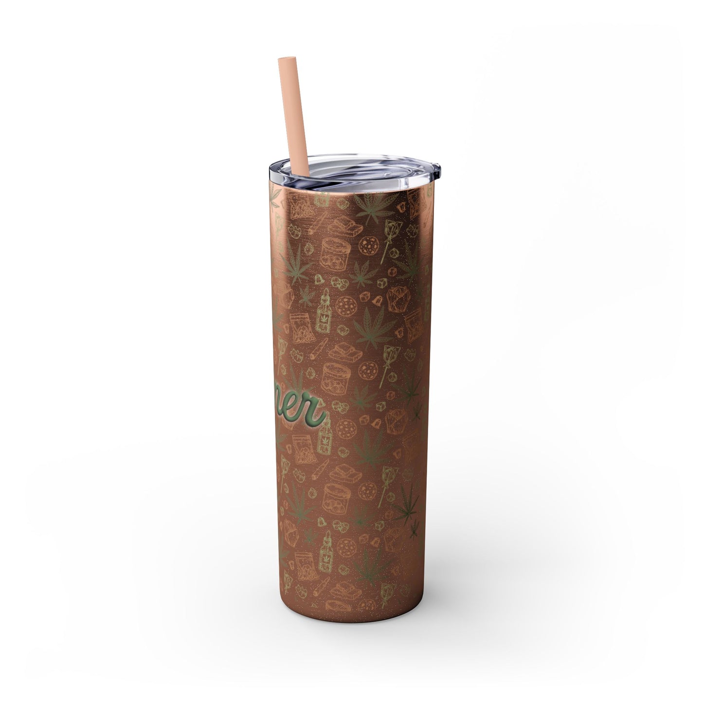 Stoner Skinny Tumbler with Straw, 20oz