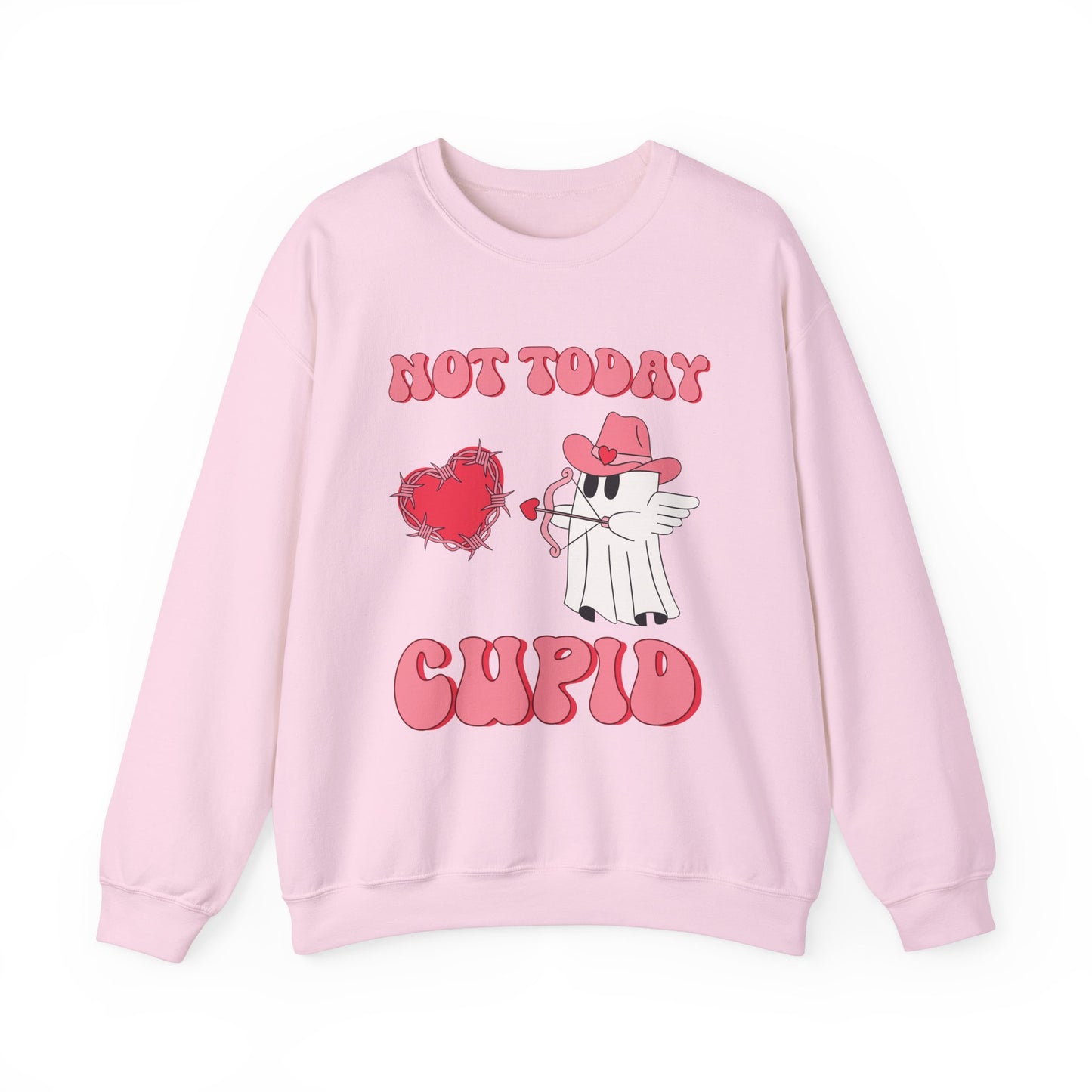 Funny Valentine's Day Ghost - "Not Today Cupid" Sweatshirt