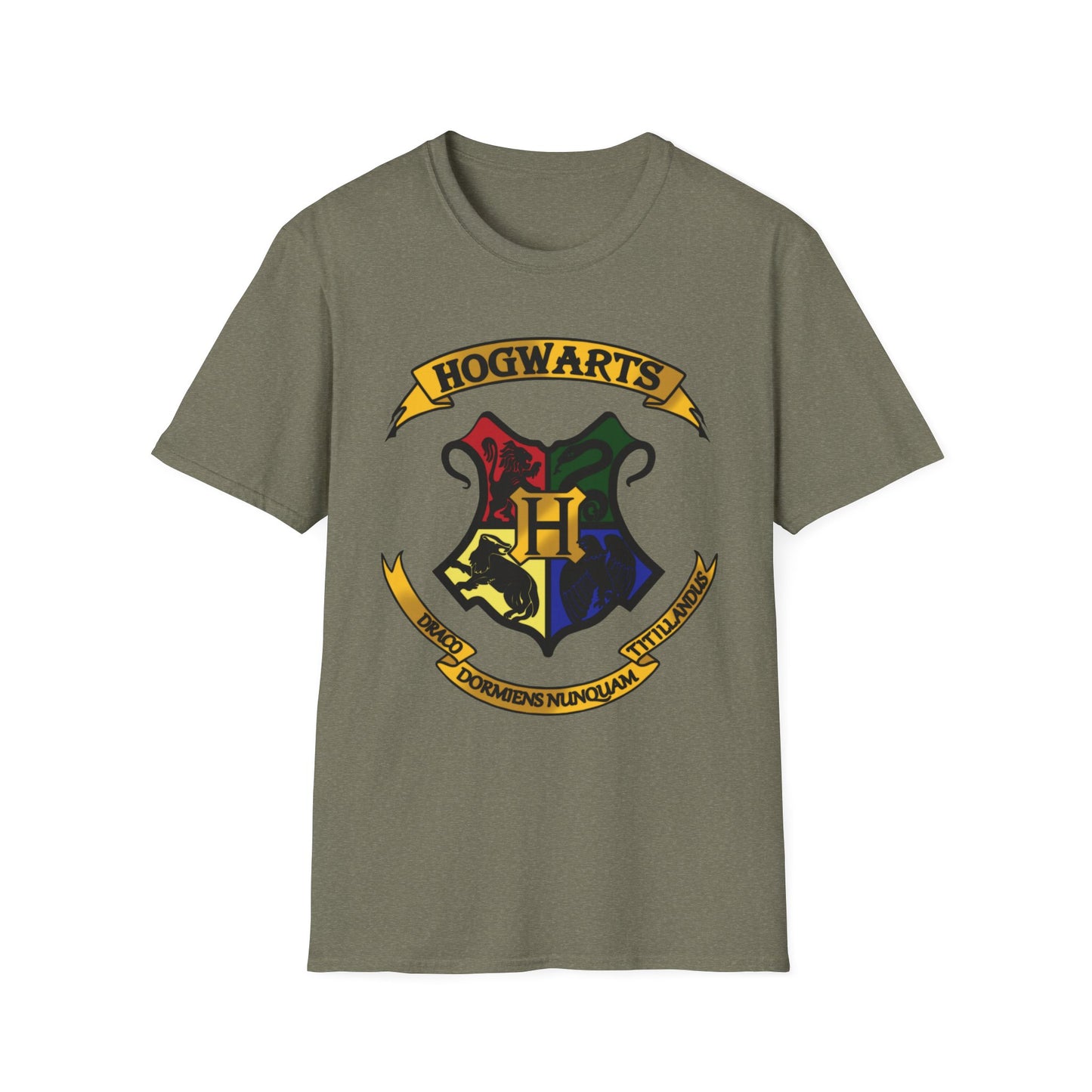 Hogwarts Crest Unisex Softstyle T-Shirt - Perfect for Harry Potter Fans