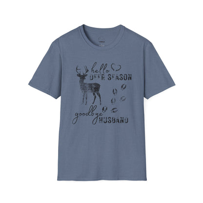 Hello Deer Season Goodbye Husband Softstyle T-Shirt