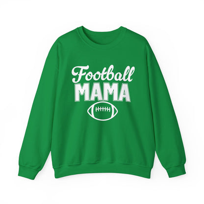 Football Mama White Print Crewneck Sweatshirt