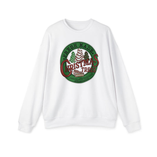 Christmas Tree Cakes Farm Drop Shoulder Sweatshirt