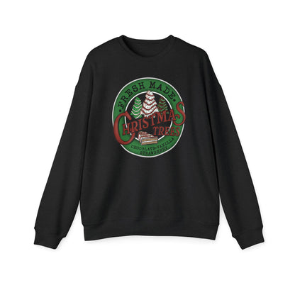 Christmas Tree Cakes Farm Drop Shoulder Sweatshirt