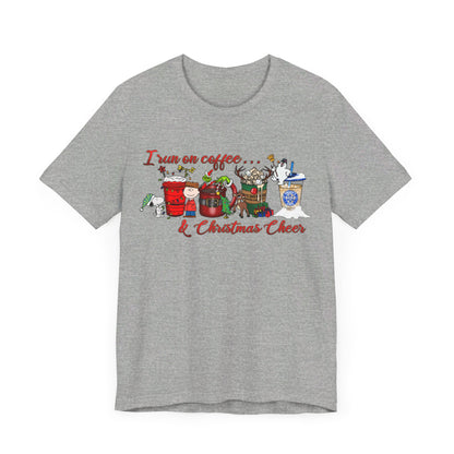 Coffee & Christmas Cheer Classic Movie Cartoons Short Sleeve Tee