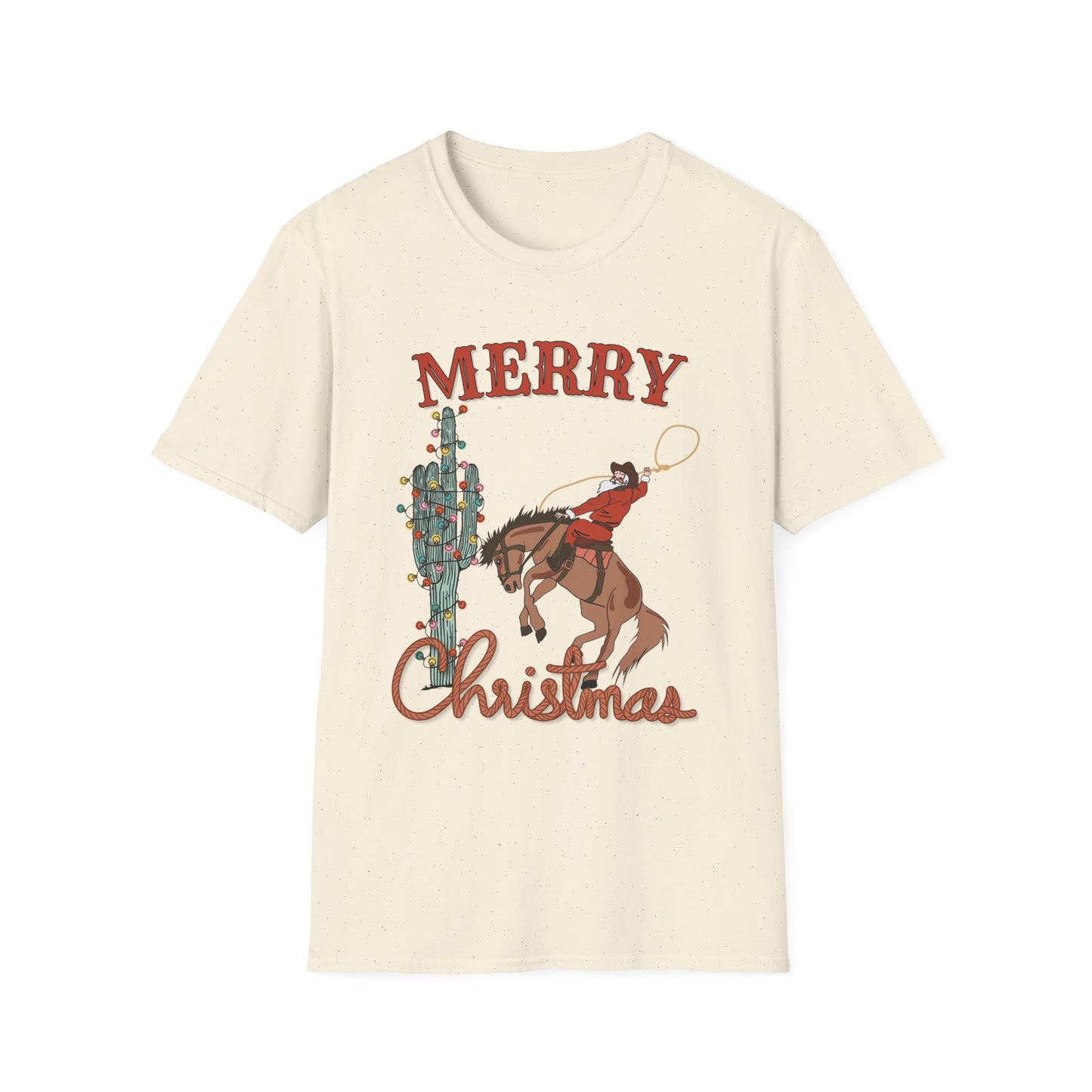 Merry Christmas Rodeo T-Shirt - Unisex Fun Holiday Tee