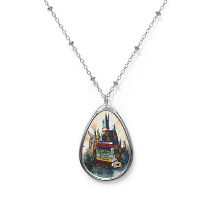 Harry Potter Ravenclaw Oval Necklace - Perfect Gift for Book Lovers