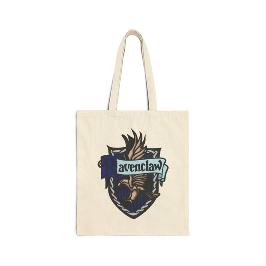 Ravenclaw Harry Potter Hogwarts Crest Cotton Canvas Tote Bag Wizard School