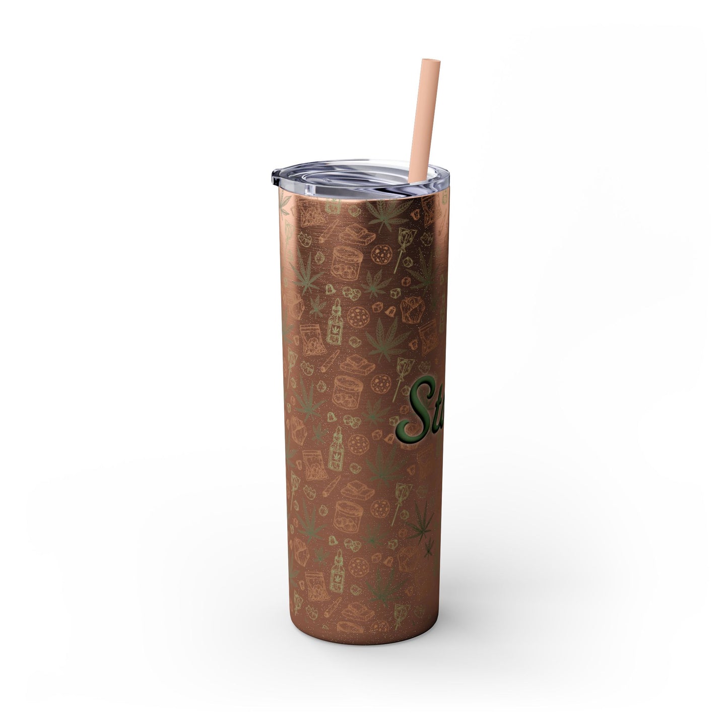 Stoner Skinny Tumbler with Straw, 20oz