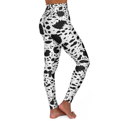 Cow Print High Waisted Yoga Leggings